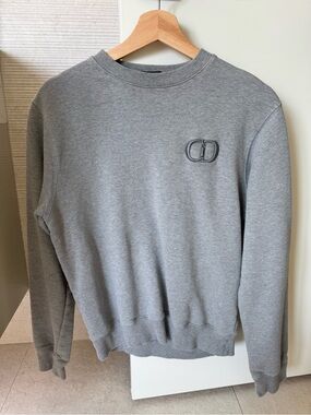 Dior Men's Gray Crewneck Sweatshirt size S
